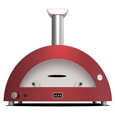 Alfa Forni Moderno 5 Pizze Hybrid Pizza Oven - Antique Red