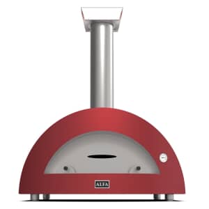 Alfa Forni Moderno 5 Pizze Wood Fired Pizza Oven - Antique Red