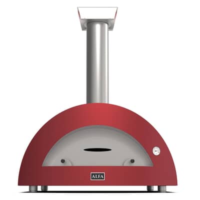 Alfa Forni Moderno 5 Pizze Wood Fired Pizza Oven - Antique Red