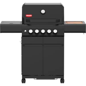 Grill Guru 3 Burner Gas BBQ with Side Burner and Rotisserie Burner