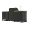 GRLLR Outdoor Kitchen 4 Burner Gas BBQ With Sink And Fridge 4