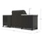 GRLLR Outdoor Kitchen 5 Burner Gas BBQ With Sink And Fridge 6