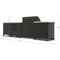GRLLR Outdoor Kitchen 5 Burner Gas BBQ With Sink Fridge And Storage 6