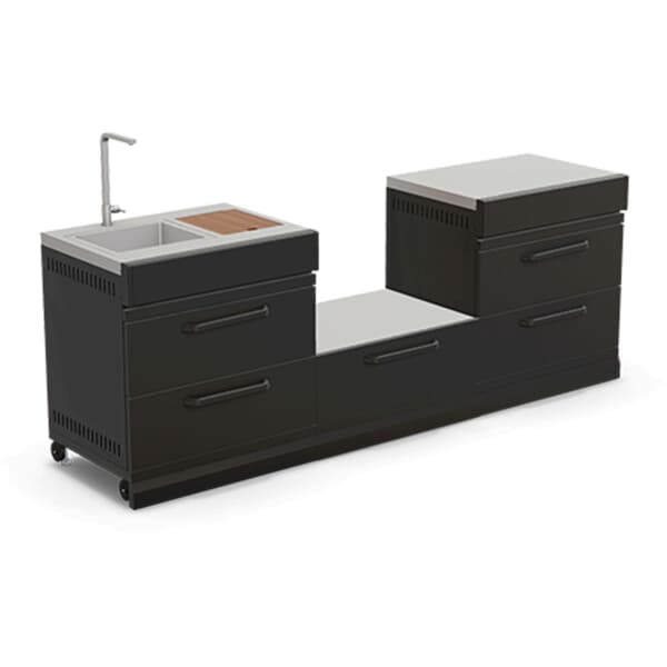 GRLLR Outdoor Kitchen Kamado Console With Sink (GRLLROKKA2) - BBQ World