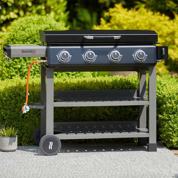 GrillStream SmashGrill 4 Burner Gas Griddle Plancha Barbecue 91cm x 41cm - NEW FOR 2024