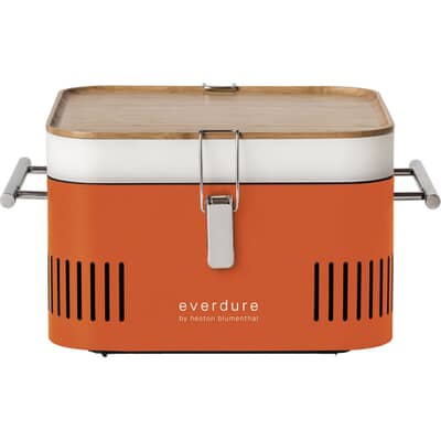 EVERDURE CUBE Orange Portable Charcoal BBQ