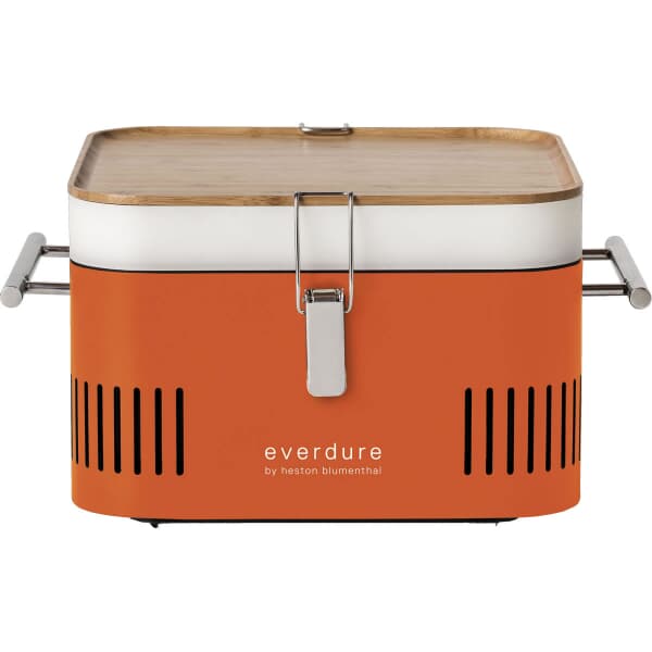everdure CUBE Orange Portable Charcoal BBQ