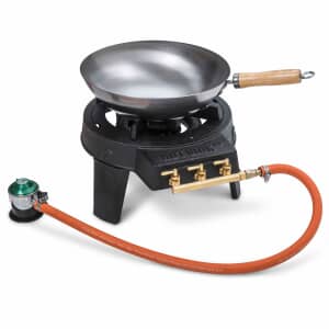Hot Wok Original 7 kW Gas Stove With Wok Pan Included PLUS FREE Hot Wok Paella Pan 30cm Worth 59