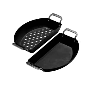Kamado Joe Karbon Steel - Half Moon Pan Set