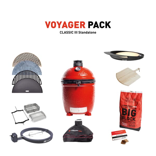 Kamado Joe Classic III Stand-Alone with Voyager Pack