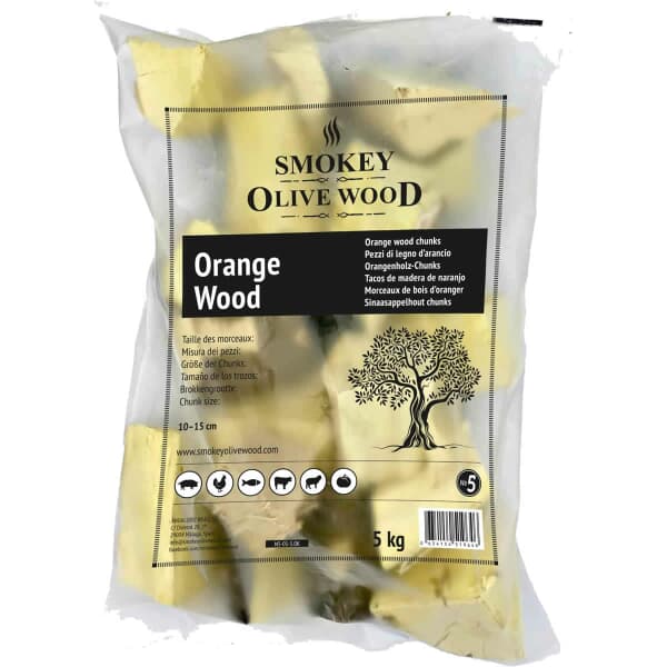 Smokey Olive Wood Chunks No.5 - 1.5 kg - Orange Wood