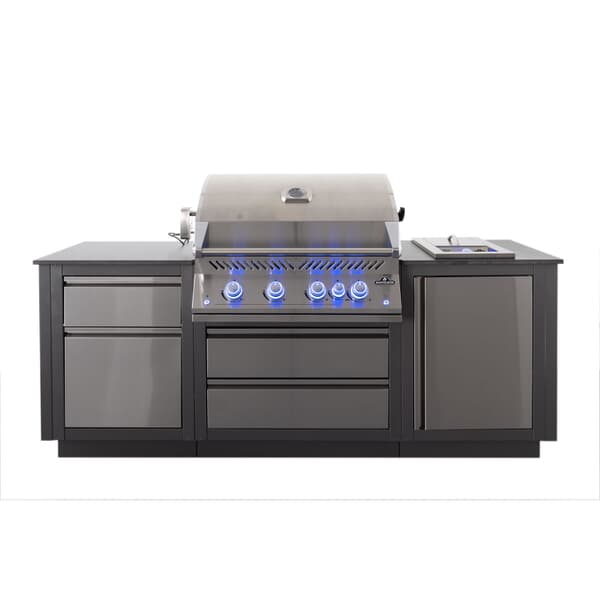 Napoleon Oasis Compact Outdoor Kitchen PLUS ROTISSERIE KIT AND COVERS