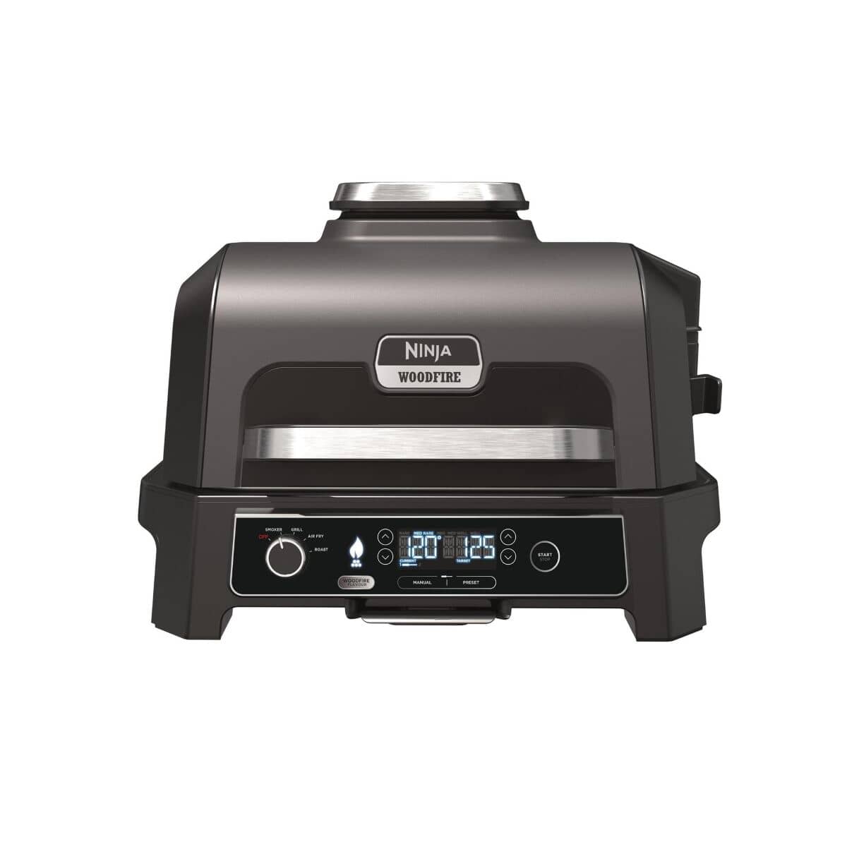 Ninja Woodfire Pro XL Electric BBQ Grill and Smoker with Smart Cook System Grey/ Black