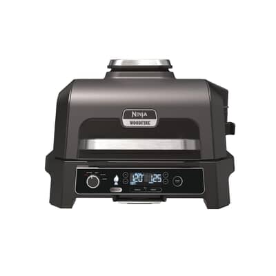 Ninja Woodfire Pro XL Electric BBQ Grill and Smoker with Smart Cook System Grey/ Black