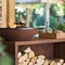 OFYR Island Corten 100 Teak Wood Outdoor Cooking Unit 2