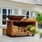 OFYR Island Corten 100 PRO Teak Wood Outdoor Cooking Unit 2