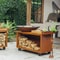 OFYR Island Corten 100 PRO Teak Wood Outdoor Cooking Unit 4