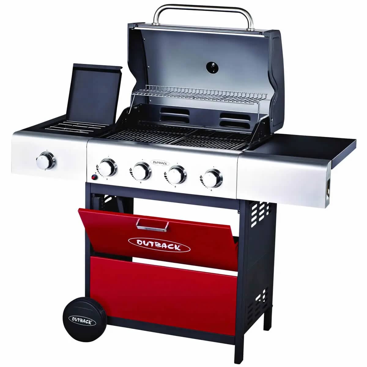 red gas bbq