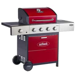 Outback Meteor 4 Burner Gas BBQ - Red - OUT370698
