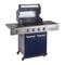Outback Jupiter 4 Burner Hybrid - Blue with Chopping Board Gas BBQ 2