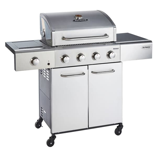 Outback Meteor 4 Burner - Stainless Steel Gas Barbecue - OUT370962