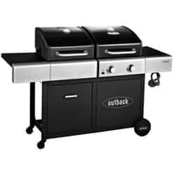 Outback Combi Dual Fuel Charcoal and Gas BBQ - 2 Burner