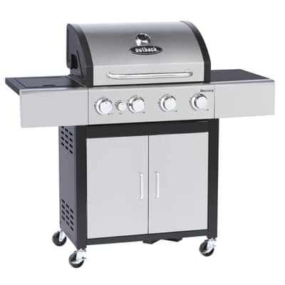 Outback Mercury 4 Burner Gas BBQ Stainless Steel