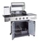 Outback New Jupiter 4 Burner Hybrid  Stainless Steel Gas BBQ with Utility Basket | Cover | Accessories 3