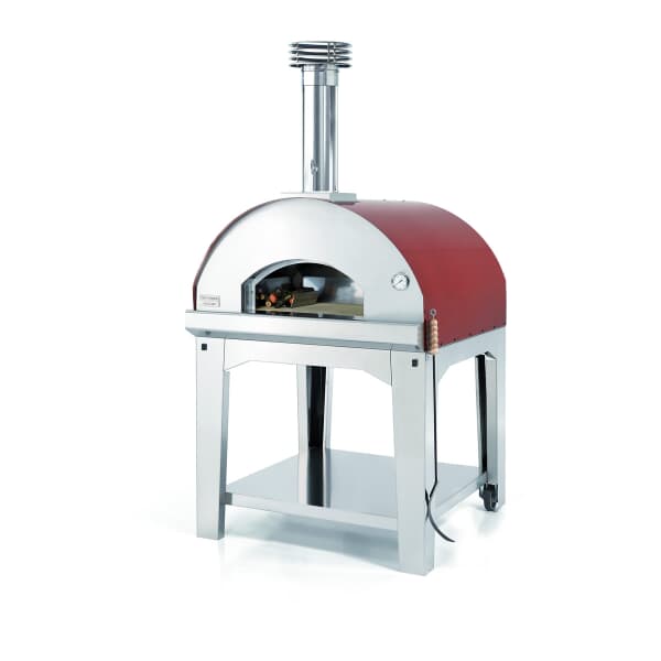 Fontana Marinara Wood Pizza Oven Including Stand - Rosso