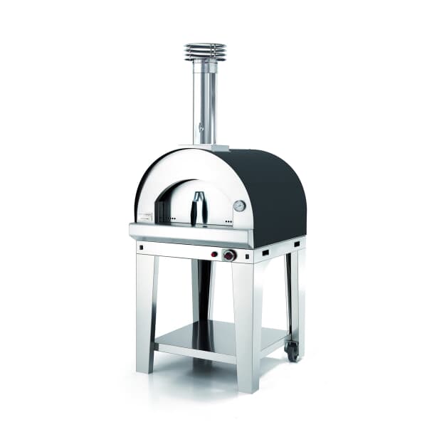 Fontana Margherita Hybrid Gas and Wood Pizza Oven Including Stand - Anthracite