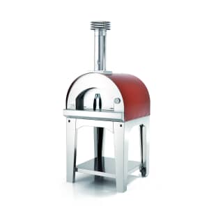 Fontana Margherita Wood Pizza Oven Including Trolley -  Rosso