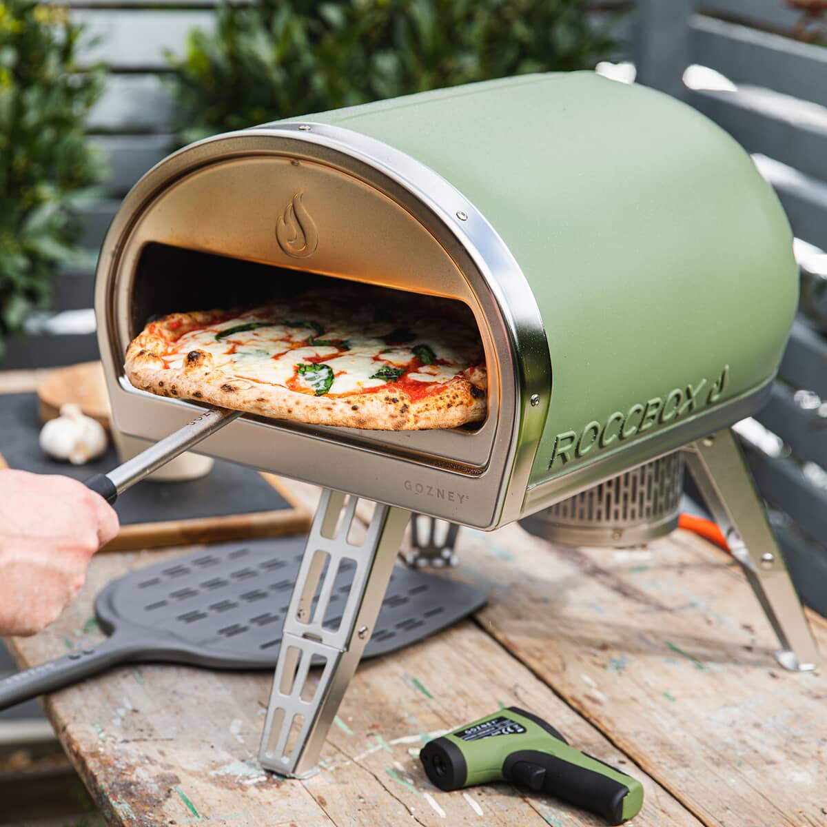 Gozney Roccbox Gas Pizza Oven Olive Green Rbx1green2 Bbq World 5367