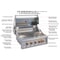 Sunstone Ruby Series 5 Burner Gas Grill with Infrared  2