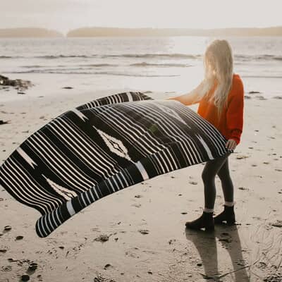 Slowtide Hayden Fleece Blanket Black