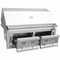 Sunstone 42 Inch Gas Hybrid Charcoal/Wood Burning Dual Zone Grill 1