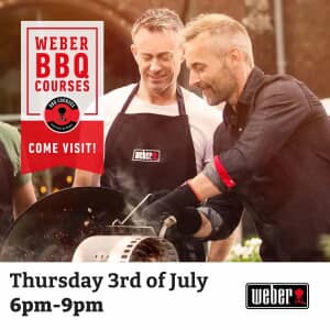 Ticket for Weber All American BBQ Course Clitheroe Thursday 3rd July 6-9pm