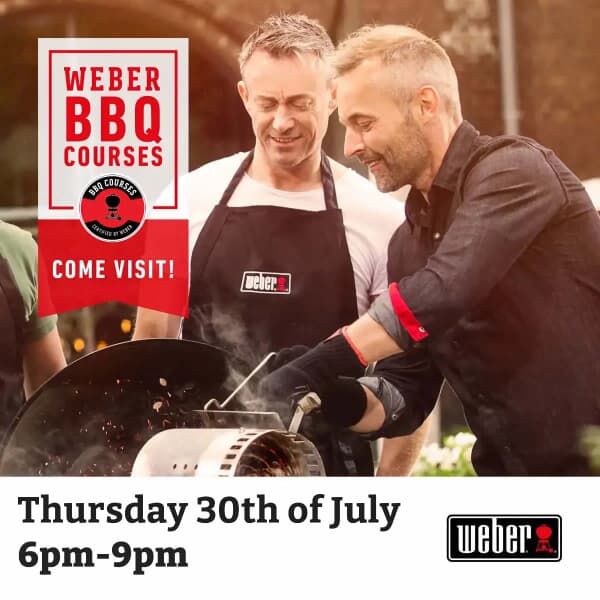 Ticket for Webers Summer Favourites BBQ Course Clitheroe Thursday 30th July 6pm-9pm