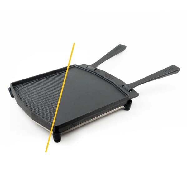 Ooni Dual-Sided Cast Iron Grizzler Plate 34.6cm x 31.8cm x 5.1cm