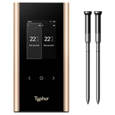 Typhur Sync Gold Dual Wireless Thermometer with 2 Probes 