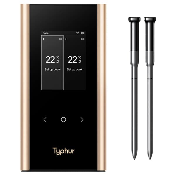 Typhur Sync Gold Dual Wireless Thermometer
with 2 Probes