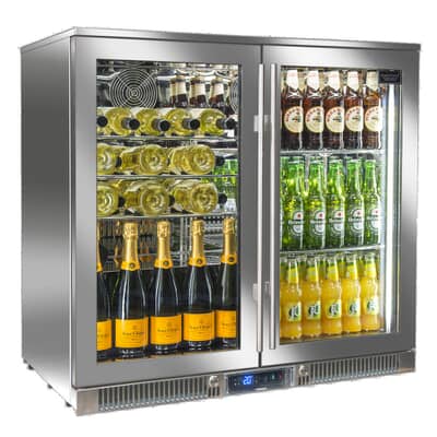 Blastcool Extremis XP2 Double Glass Door Fridge