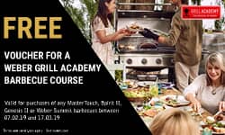 Claim a voucher for the Weber Grill Academy - 78