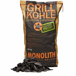 Monolith Kamado Charcoal Fuel and Wood Chips