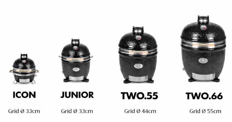 Monolith Kamado Barbecue Sizes
