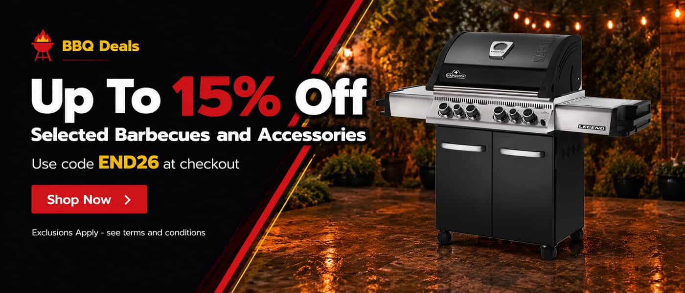 End Of Season BBQ Sale - Up To An Extra 15% off selected barbecues and accessories