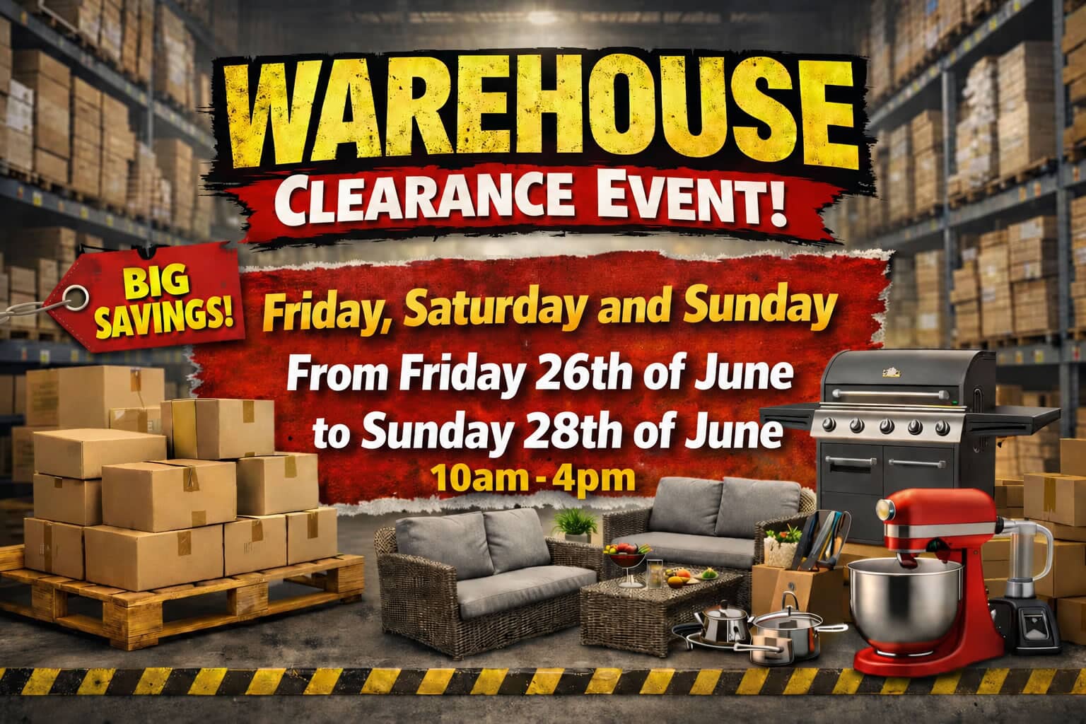 Warehouse Clearance Event