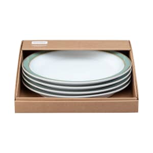 Denby Regency Green 4 Piece Dinner Plate Set