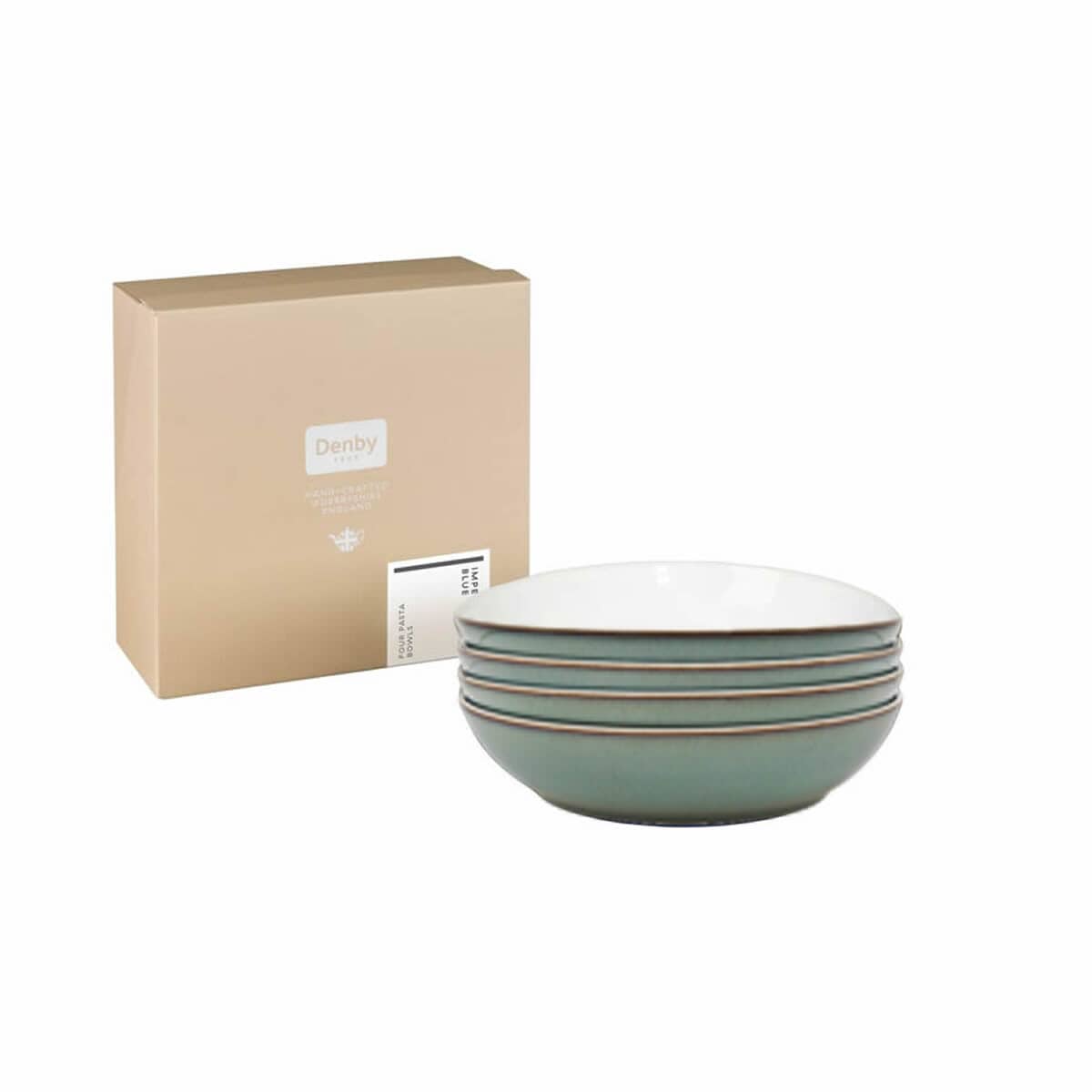 Denby Regency Green 4 Piece Pasta Bowl Set (002041044)
