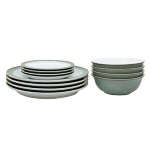 Denby Regency Green 12 Piece (Small Plate) Boxed Set