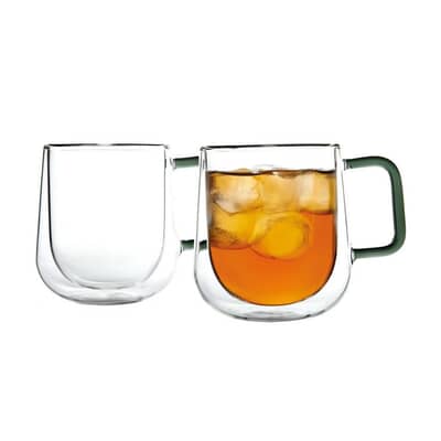 Ravenhead Set Of 2 Double-Walled Latte Mugs 30cl